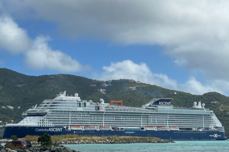 Celebrity Ascent docked in Tortola British Virgin Islands
